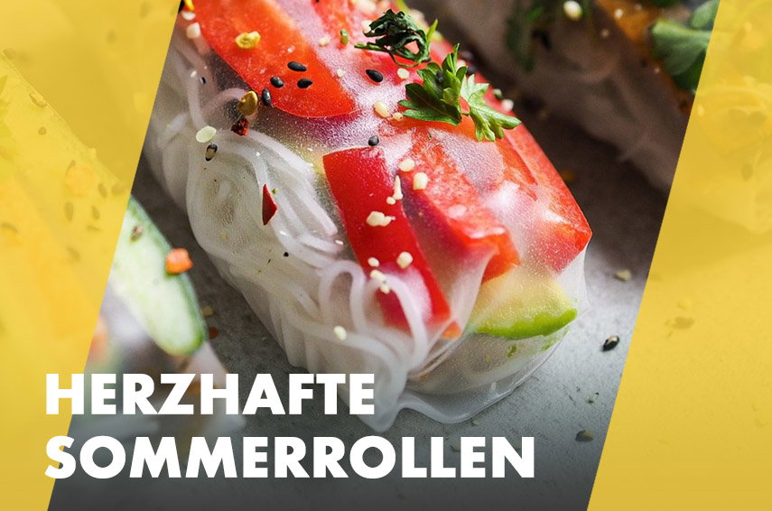 Herzhafte Sommerrollen zubereiten